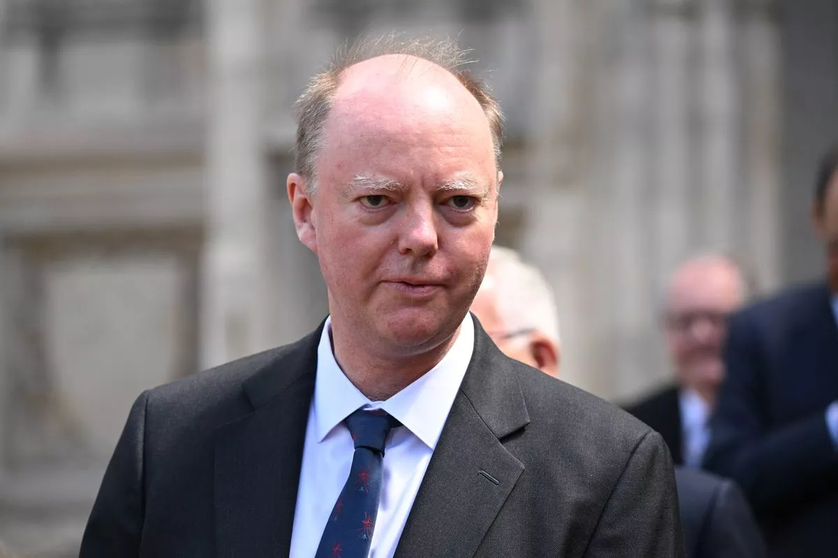 LONDON, ENGLAND - JULY 05:  Chris Whitty, Chief Medical Officer, leaves a service celebrating the 75th anniversary of the NHS on July 5, 2023 in London, England.  The NHS was founded in 1948, introduced by Labour's Health Minister Aneurin "Nye" Bevan, and was the first universal health system free at the point of delivery to be available to all. Currently, the NHS has over 1.6 million interactions with people across the UK per day. Nine in 10 people agree that healthcare should be free of charge, more than four in five agree that care should be available to everyone and that the NHS makes them most proud to be British. (Photo by Leon Neal/Getty Images)