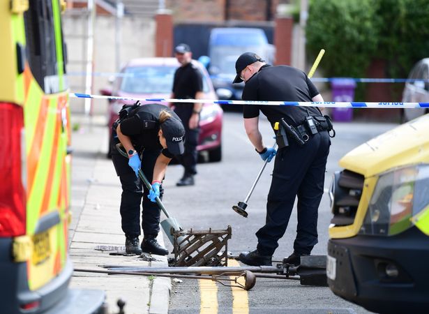 Police on Wulstan Street, Kirkdale