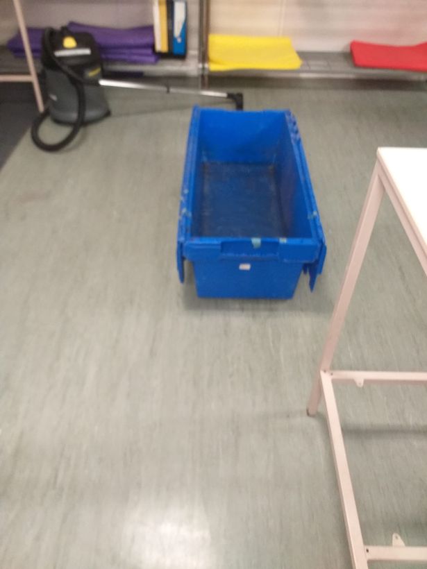 The 'clean room' in University Hospital of Wales, Cardiff