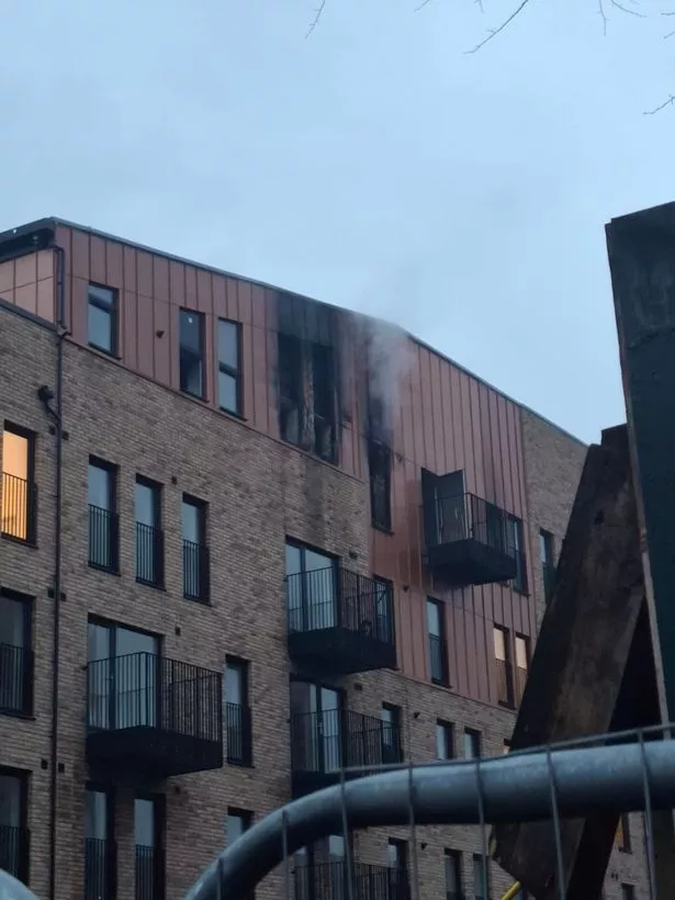 The fire started this afternoon