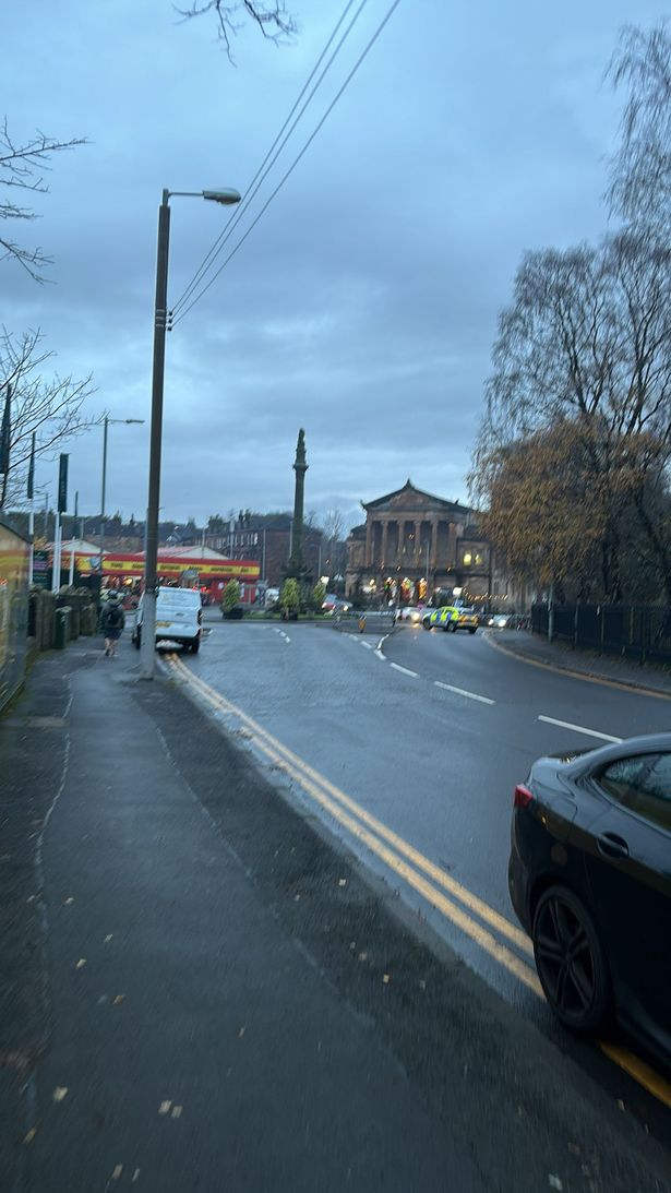 Emergency crews at the scene