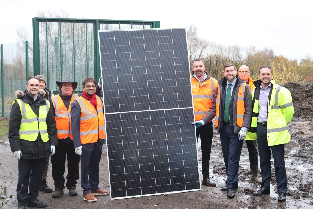 Work is underway on Oldham’s first solar farm