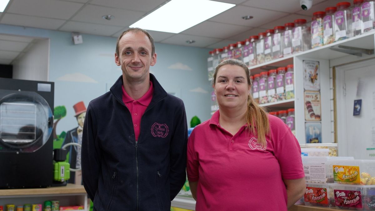 Jacqueline and Glenn McKeown from Curious Candy in Bangor