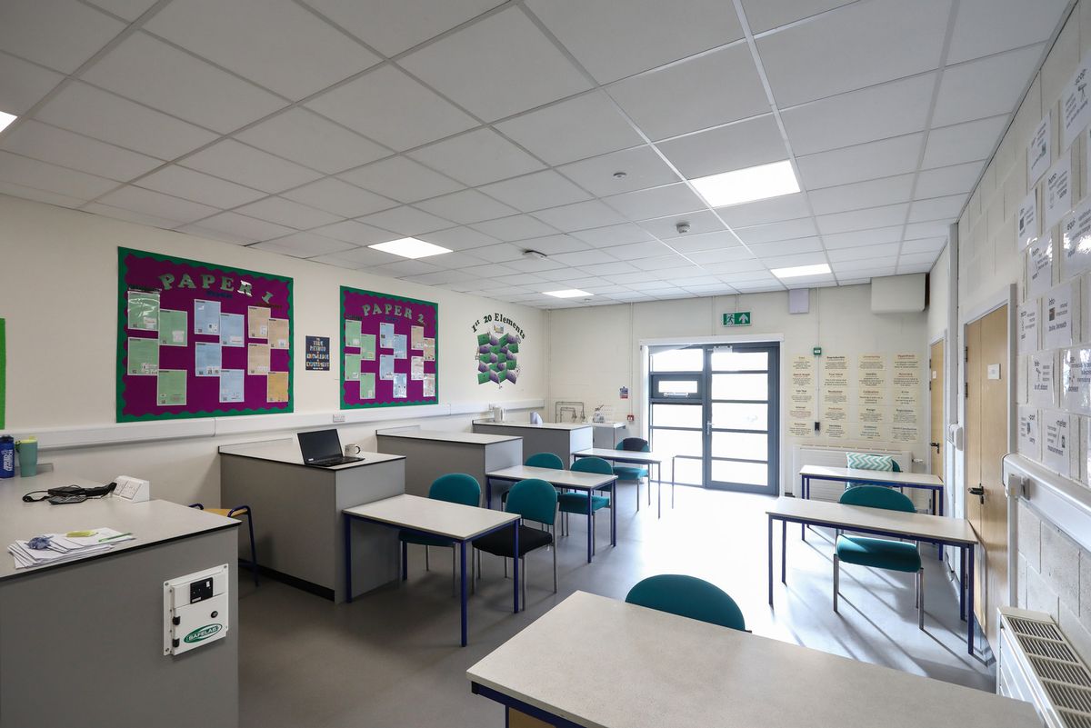 How one of the revamped classrooms looks