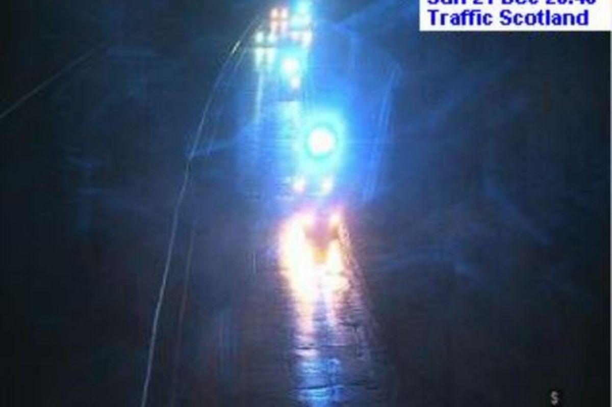 Three emergency service vehicles appear to be in attendance.