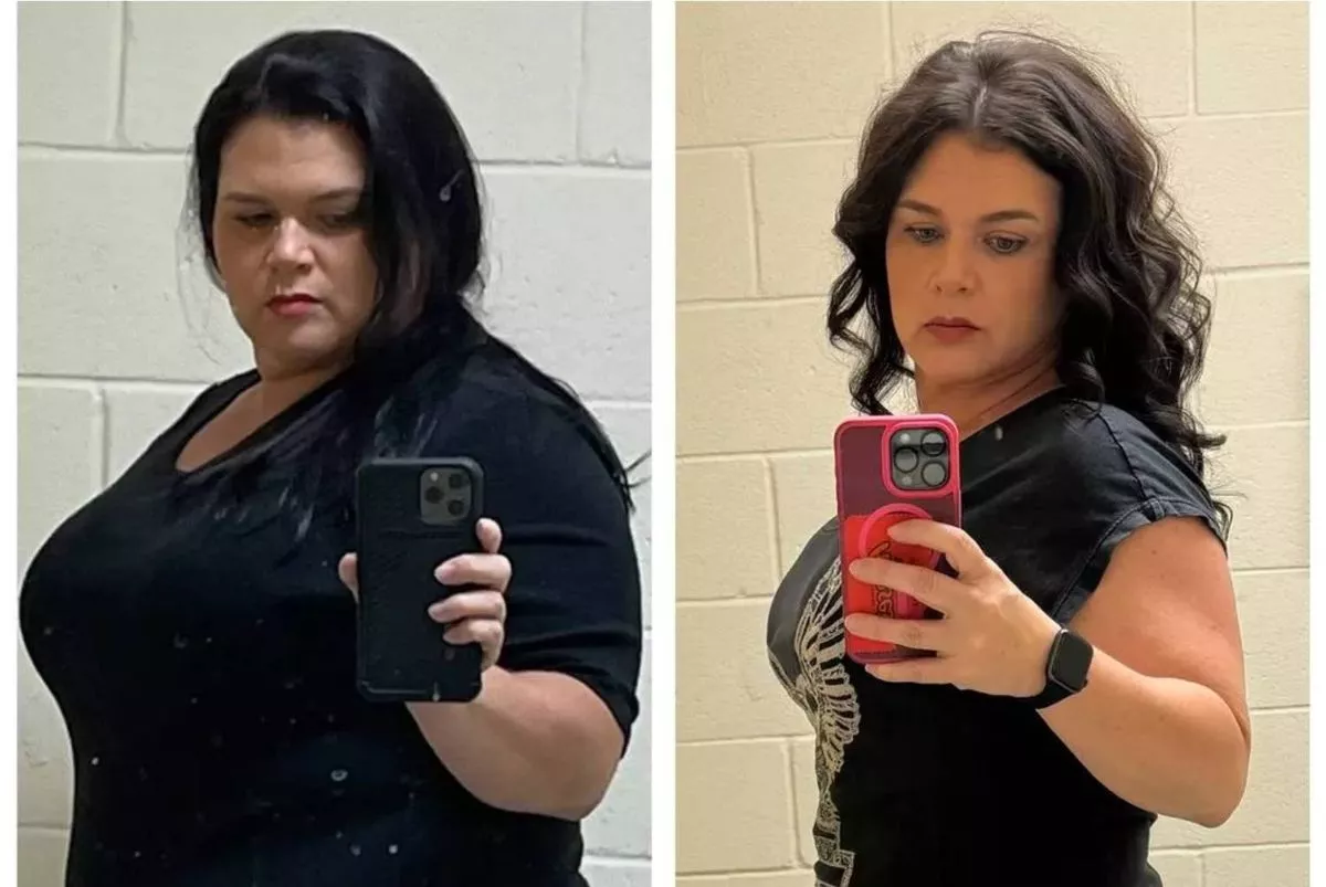 Laci before and after using Simple app