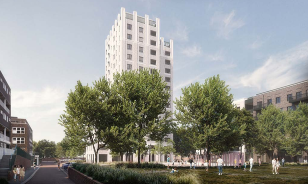 CGI of the proposals for the Lennox Estate, Roehampton