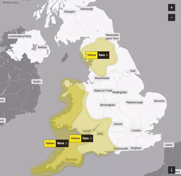 The Met Office has issued several yellow weather warnings this week 