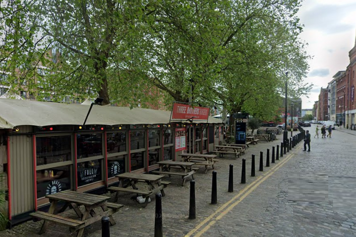 Three Brothers burger boat on Welsh Back, near King Street