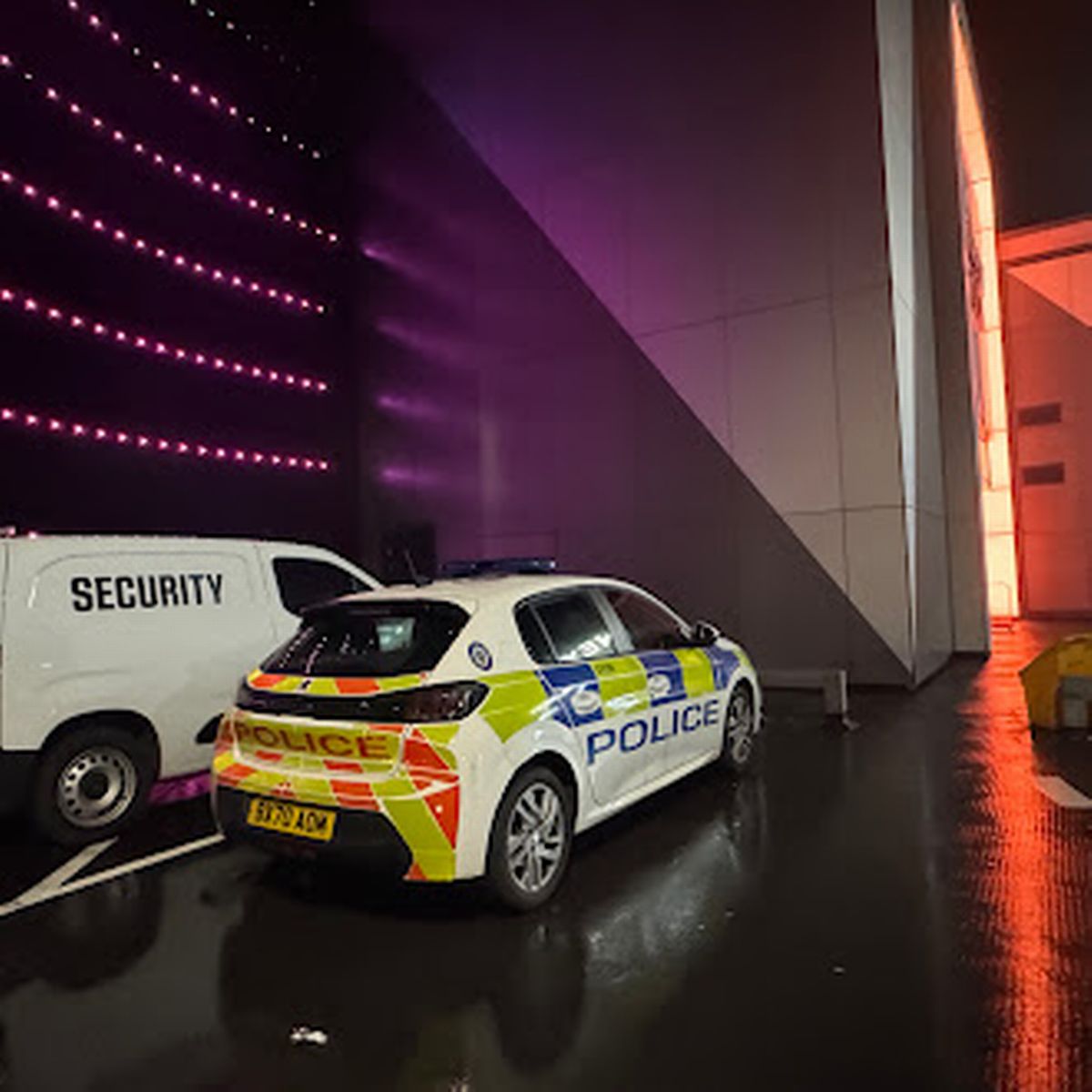 Police at the scene at Merry Hill shopping centre