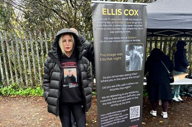 Carolyn Cox, mum of Ellis Cox, on the Liverpool Loop Line