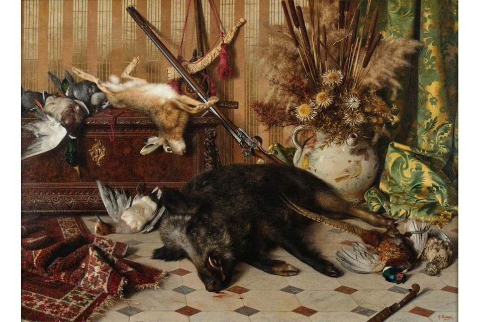 One of the artworks at Corby Castle. Credit: Tennants Auctioneers