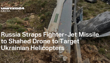 Russia Straps Fighter-Jet Missile to Shahed Drone to Target Ukrainian Helicopters — UNITED24 Media