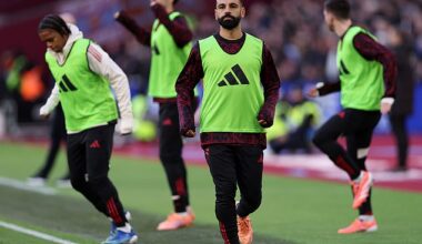 Mo Salah was an unused substitute as Liverpool beat West Ham 2-0 at the London Stadium