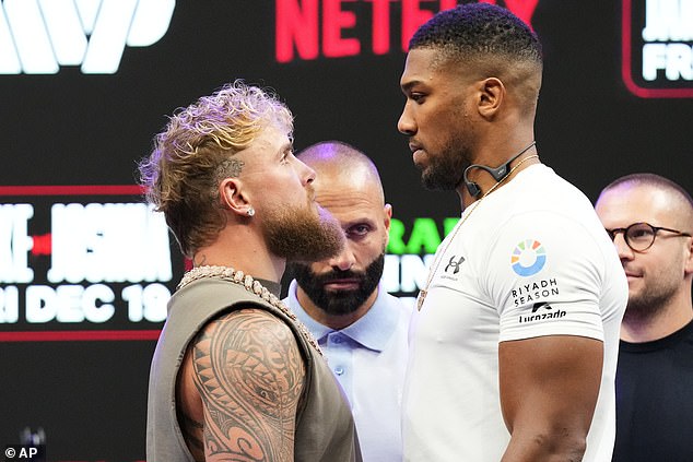 Jake Paul and Anthony Joshua go head-to-head at the Kaseya Center in Miami on December 19