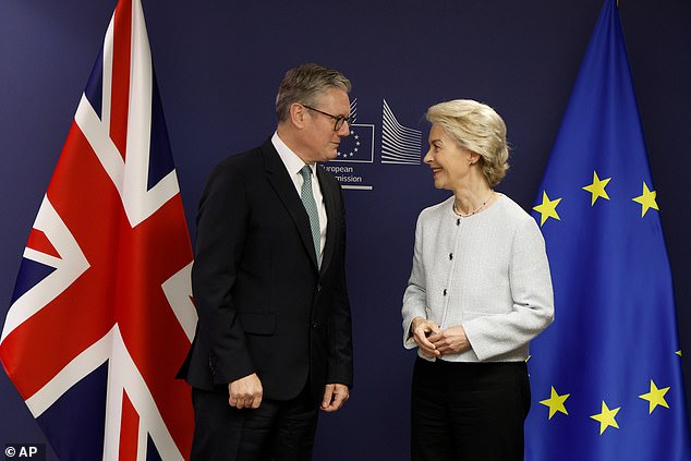 Sir Keir and European Commission chief Ursula von der Leyen restated the need to swiftly implement the post-Brexit reset deal earlier his month. But the PM's efforts were dashed last week when talks on the UK joining the European Union's flagship £130 billion defence fund failed