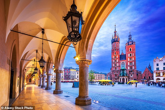 Krakow in southern Poland, where Mr Prothero has lived with his wife Gabriela since March 2024