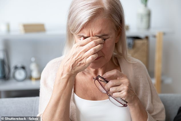 'I was very worried at this point. If it wasn't a stroke, or even if it was, I was scared I was going blind,' 60-year-old Julie* told the Daily Mail (stock image posed by model)