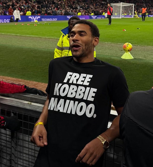 His comments came after Kobbie Mainoo’s half-brother Jordan Mainoo-Hames stoked tensions by wearing a ‘Free Kobbie Mainoo’ T-shirt during Man United's draw with Bournemouth