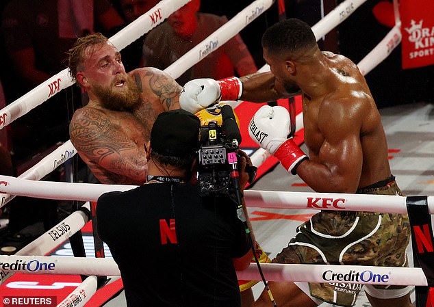 The fight was at times farcical but eventually ended with Joshua knocking Paul out in the sixth