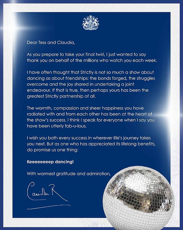 An emotional Craig Revel Horwood read out the letter admitting that he was 'nervous' before adding that it really was official