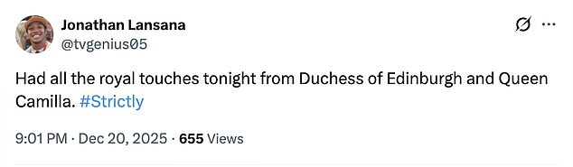 The slip did not go unnoticed by fans, with one viewer quick to flag the mistake on social media and question how it made it to air during one of the BBC's biggest live broadcasts of the year