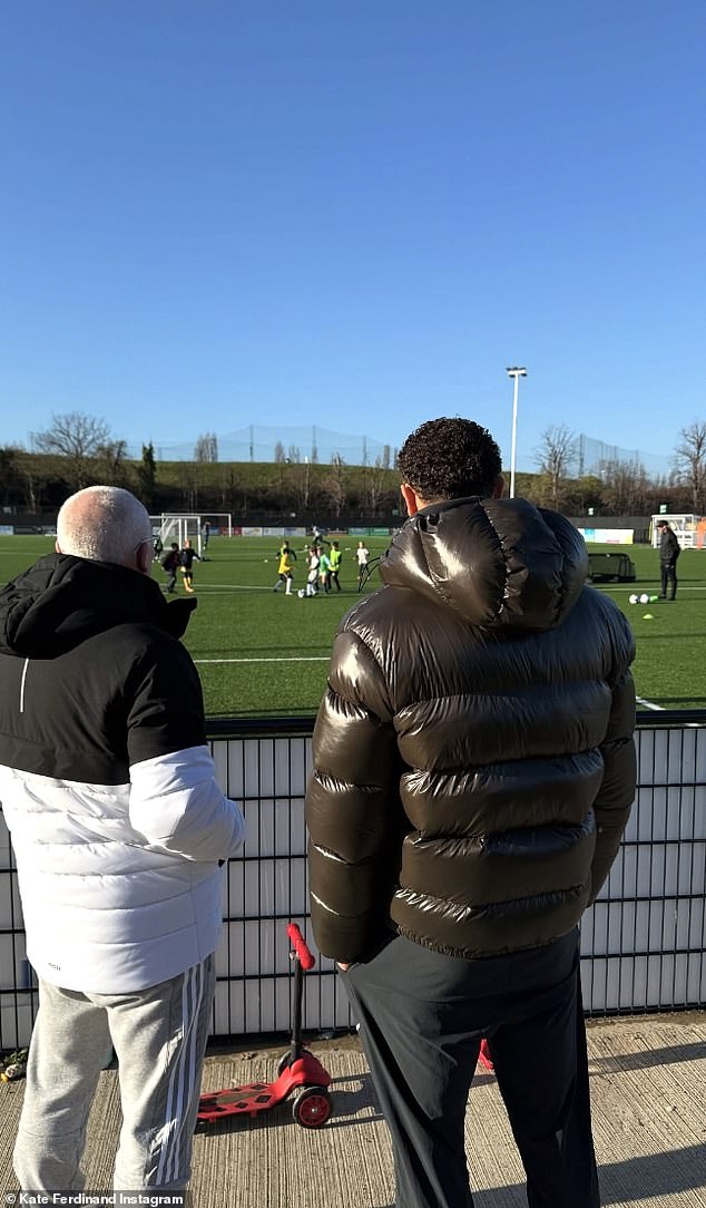 A day out at the football with Rio and his dad