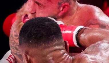 Jake Paul was knocked out in the sixth round of his heavyweight bout against Anthony Joshua