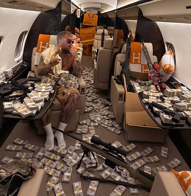 Paul earned an eye-watering £69,000 per second for the fight but was left with a fractured jaw