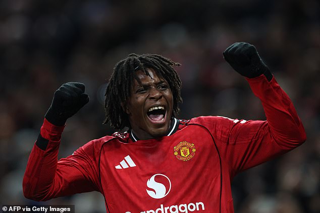 Patrick Dorgu volleyed Manchester United to victory over Newcastle with his first goal for the club at Old Trafford last night, and then admitted: ¿I didn¿t know I could do that!¿