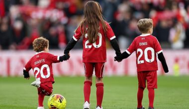 The mother of Diogo Jota's children paid a heartfelt message to Liverpool fans after their sons were mascots for the Reds' game against Wolves on Saturday
