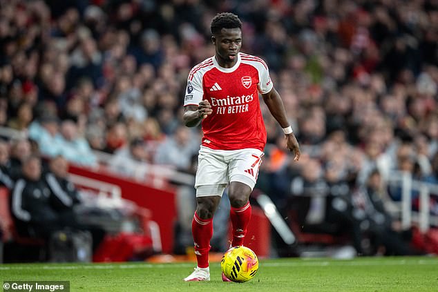 Bukayo Saka slots in on the right-side of attack and is one of the best forwards in the top flight