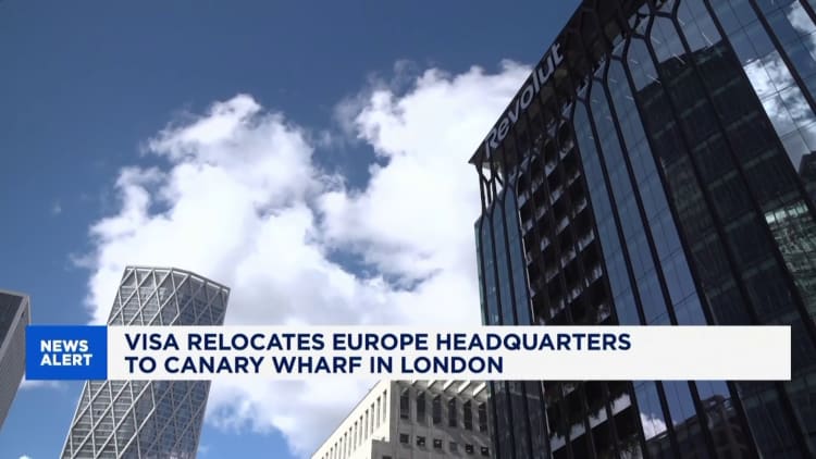 Visa relocates its European HQ to Canary Wharf