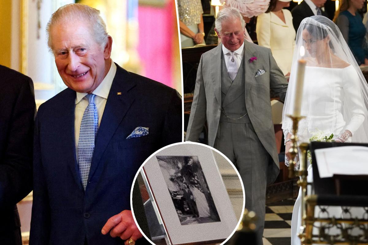 Meghan Markle wedding photo still on display at King Charles' London home