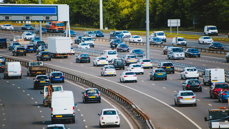 High traffic density on highway