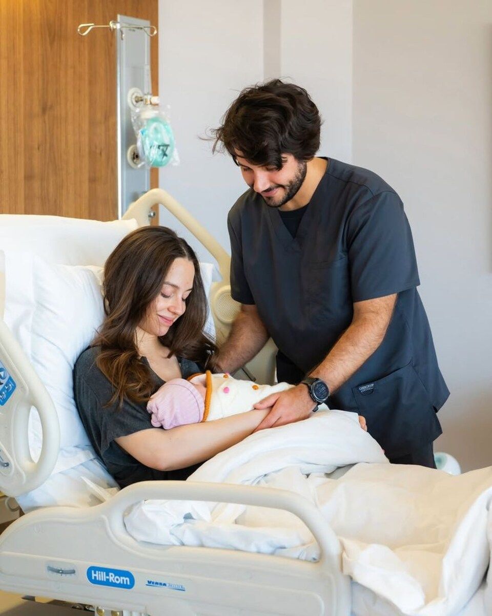 Images from the birth of Amina, whom Princess Iman and her husband, Jameel Thermiotis, welcomed in February of this year
