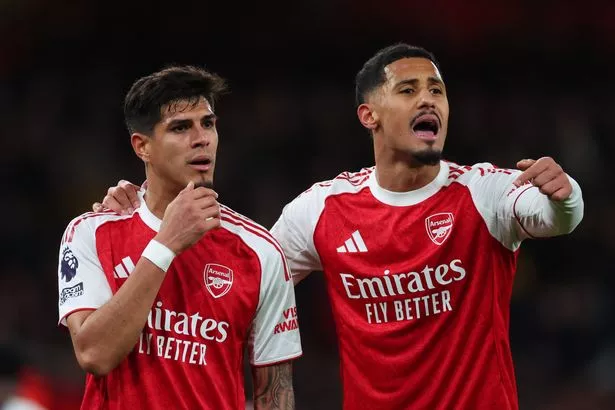 Piero Hincapie and William Saliba