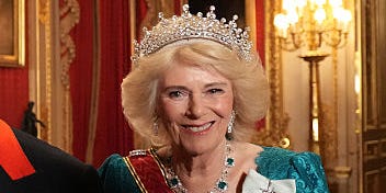 Queen Camilla Wears Historic Diamond Tiara at German State Banquet