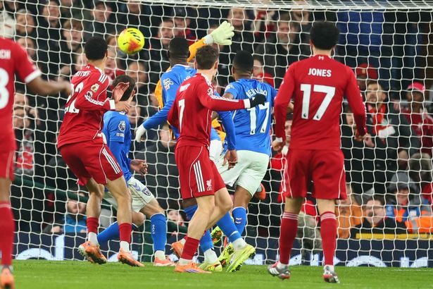 Florian Wirtz's shot deflects in off Nordi Mukiele