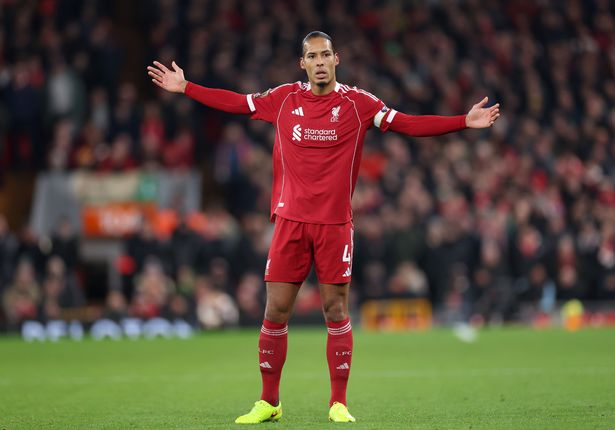 Virgil van Dijk during Liverpool vs Sunderland