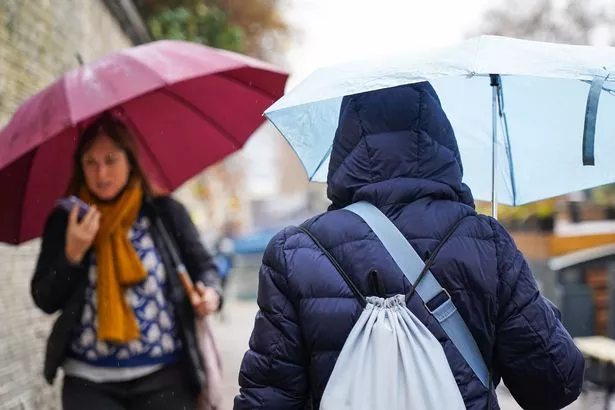 Heavy rain is expected today, especially in western areas of the UK