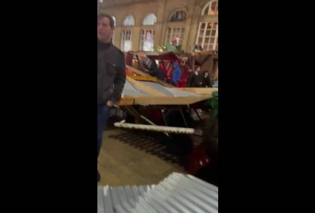 Leeds Christmas Market stall collapse
