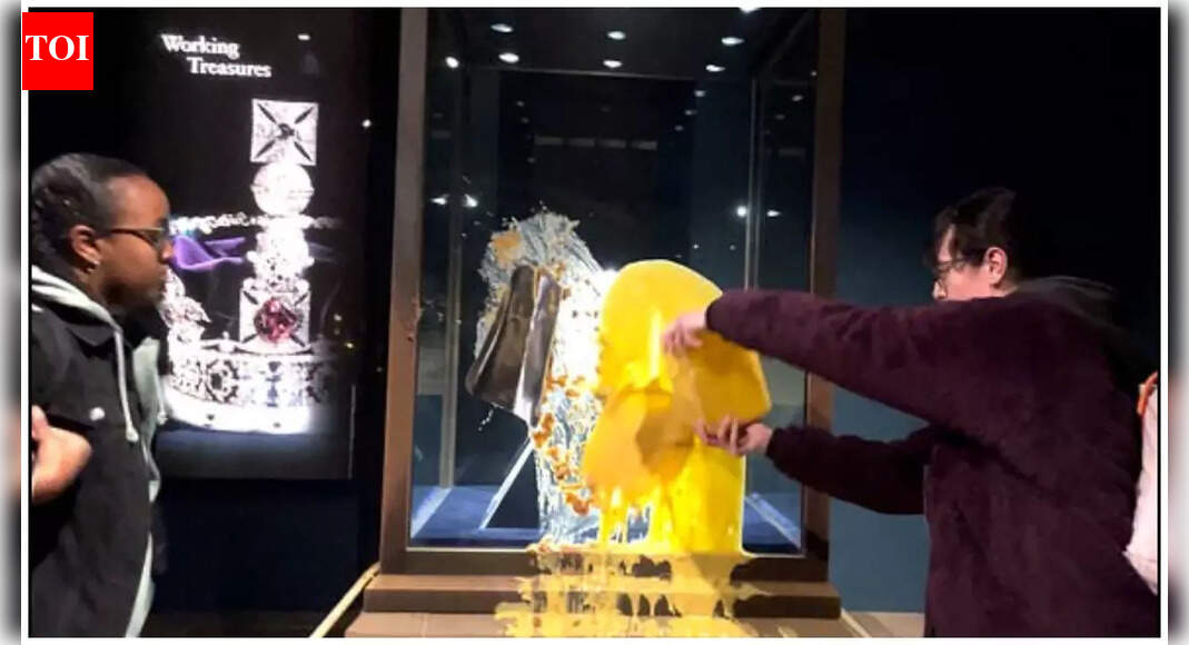 ‘Democracy has crumbled’: Tower of London attacked; custard thrown at crown jewels