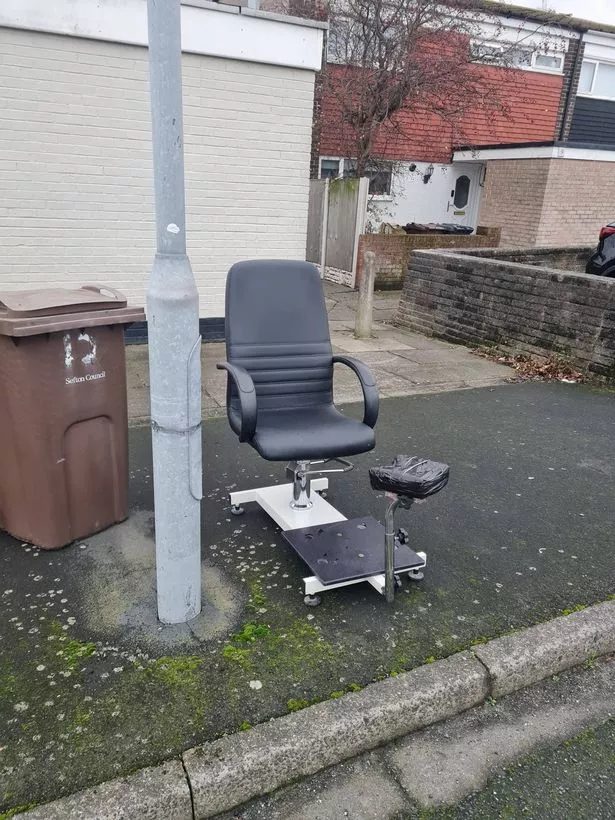 Rubbish dumped on Buckley Way in Bootle