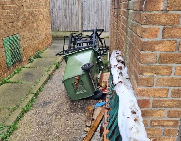 Rubbish dumped n Bootle