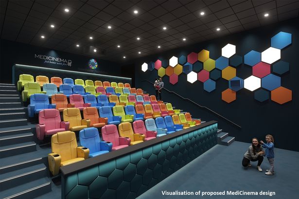 Visualisation of proposed MediCinema design, Manchester Royal Infirmary