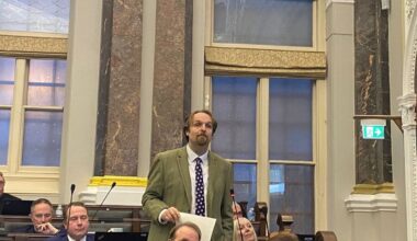 Birmingham Conservative councillor Robert Alden at the full council meeting on Tuesday, December 2. Credit: Alexander Brock. Permission for use for all LDRS partners.