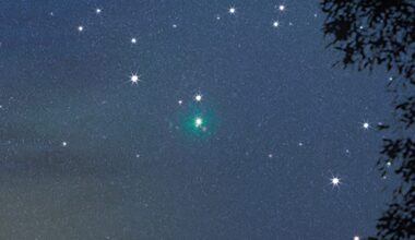 Image of comet 3I/ATLAS over Egypt