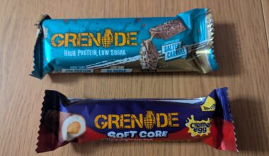Grenade bars (cream egg is smaller than the standard bar)