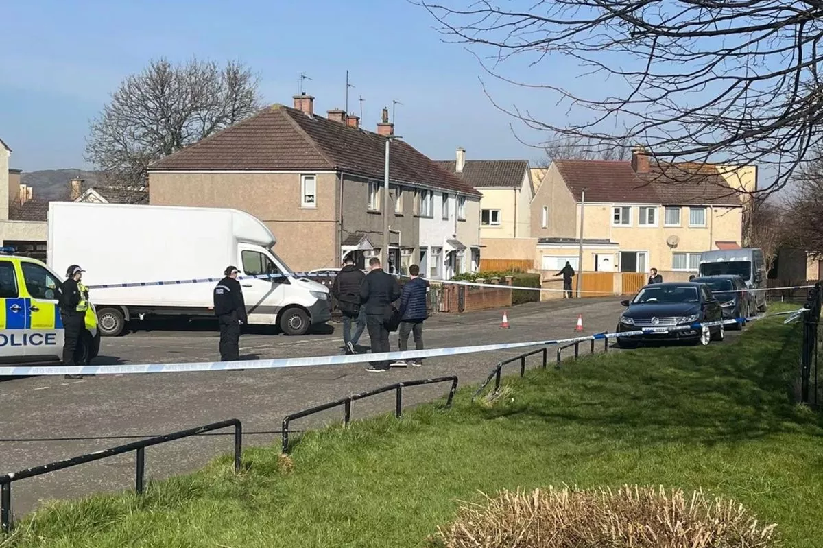 The scene in Edinburgh